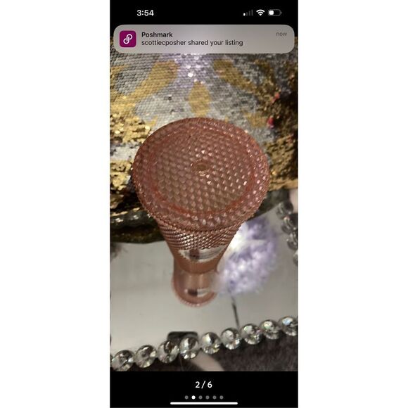 Marylous mary lou studdded pink unicorn tumbler cup bottle - Picture 2 of 5